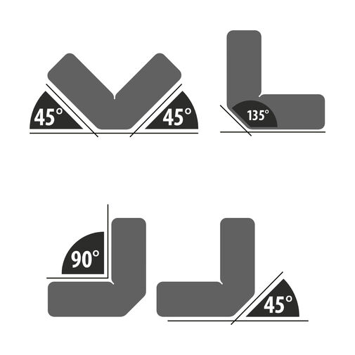 10882C • Hegesztőmágnes - 45° - 90° - 135° - 9 kg