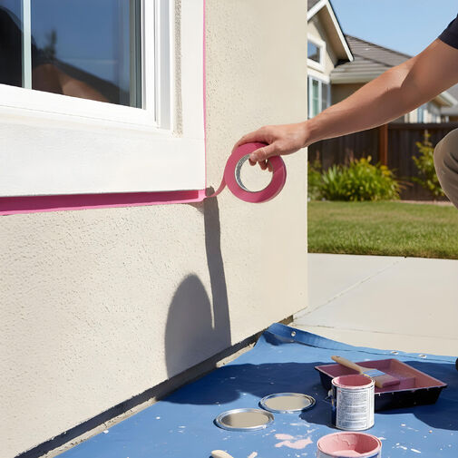 11064 • Maszkolószalag - vízbázisú - 50 m x 24 mm - rózsaszín - kültéri