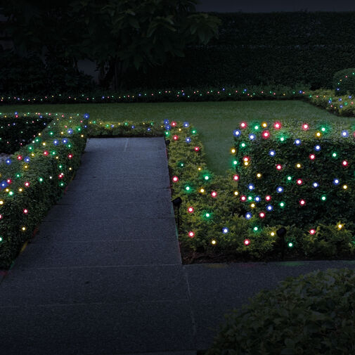 11242 • LED-es szolár fényfüzér - 50 db színes LED - 2 funkció - 5+2 m