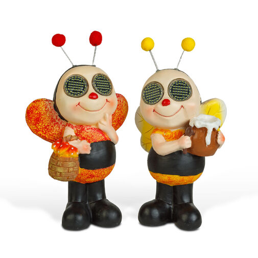 11420 • Szolár állatfigura - méhecske - mozgó szemekkel - 112 x SMD LED - 22 cm - 2 féle