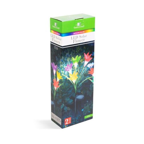 11720 • Leszúrható szolár virág - RGB LED - 75 cm - 2 db / csomag