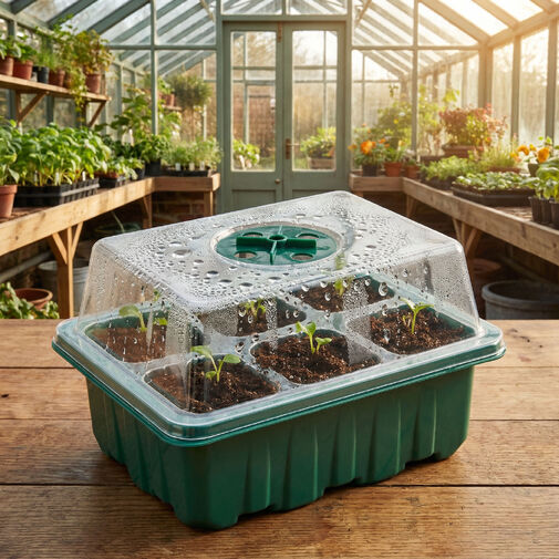 11983 • Palántanevelő szett tetővel - 18,5 x 14,5 x 11 cm