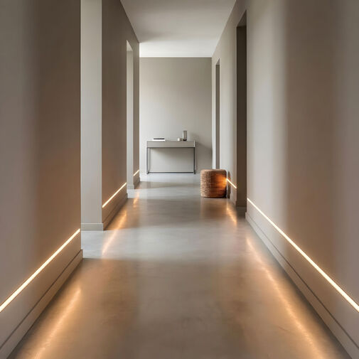 41025A1 • LED aluminium profil sín - vakolható, gipszkartonba süllyeszthető - 1000 x 61 x 13 mm