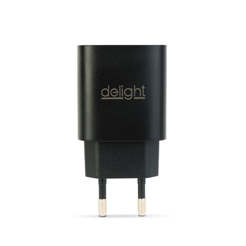 55041BK • Hálózati Adapter USB + Type-C PD20W gyorstöltéssel - fekete