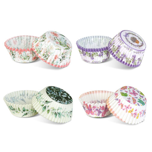 57169A • Muffin papír szett - tavaszi 100 db (25 x 4 szín) - 7 x 5 x 3,2 cm