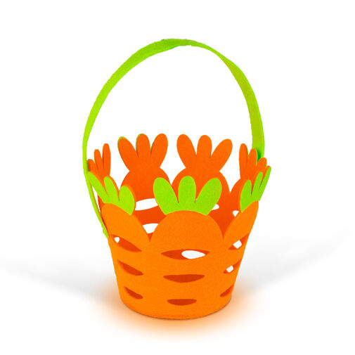 57961 • Húsvéti dekoráció - filc kosár - répa forma - 25 x Ø18 cm 