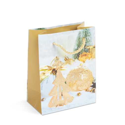 58299 • Karácsonyi ajándéktasak - papír - 114 x 64 x 146 mm - 4 féle / csomag - 12 db / csomag