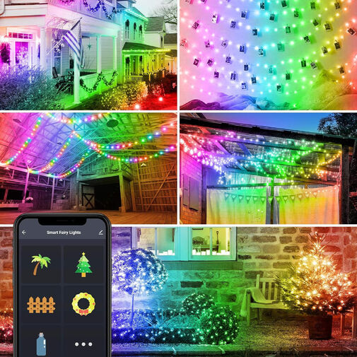 58382A • Smart fényfüzér - USB - 33 RGB LED - 5 m - Bluetooth