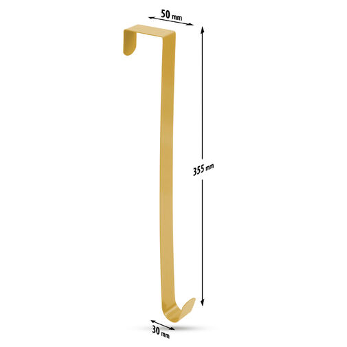 58618B • Karácsonyi ajtódísz tartó - fém - arany