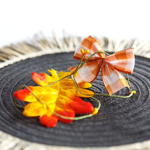 59015 • Őszi dekoráció - 2 féle szett - falevéllel - 5 részes