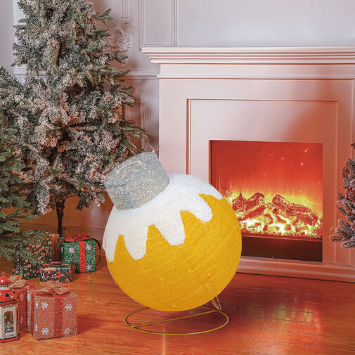 59772A • Világító dekoráció - gömbdísz - 60 LED - 60 x 83 cm - arany - 100-200V AC