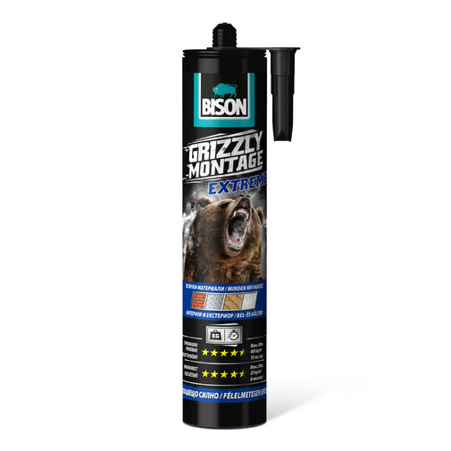B27449 • BISON Grizzly extrém erős szerelési ragasztó, 435g