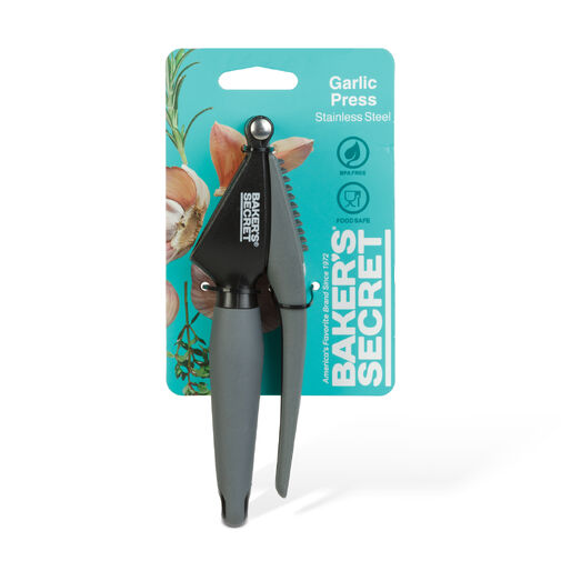 BS40884 • Baker's Secret fokhagymanyomó - rozsdamentes acél - 18,5 cm