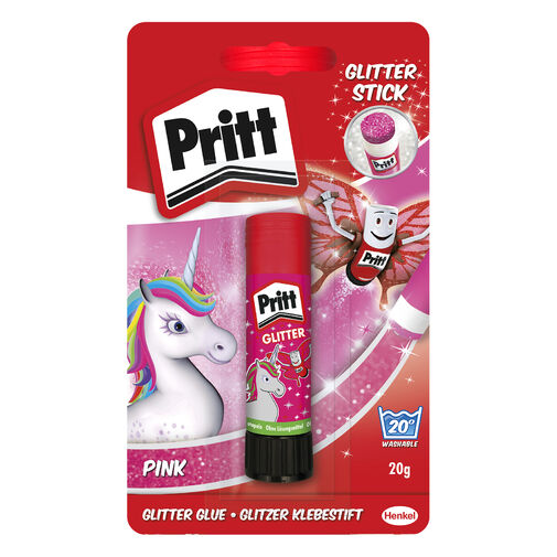 H2370832 • Pritt Unikornis pink csillámos papírragasztó stift - 20 g